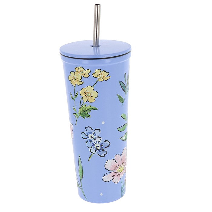 Hydration Soda Cup Cartoon Floral Blue |More Than Just A Gift