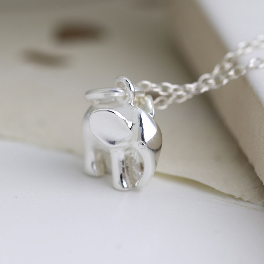 Elephant Necklace, Memory Necklace, Sterling Silver Jewelry – Shinelife