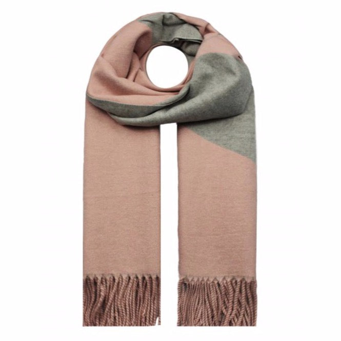 Aria Grey & Pink Scarf