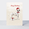 Pawfect Christmas Dalmatian Card