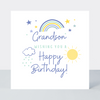 Rainbows Grandson Birthday Card