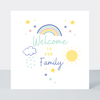 Rainbows Welcome To Our Family Card