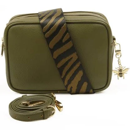 Alice Wheeler Olive Soho Camera Cross Body Bag